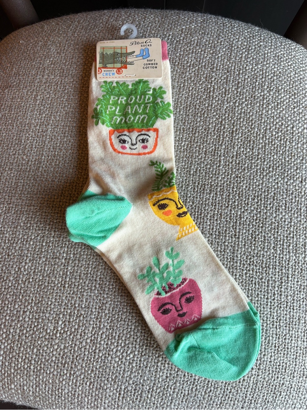 Blue Q Women's Crew Socks - Proud Plant Mom